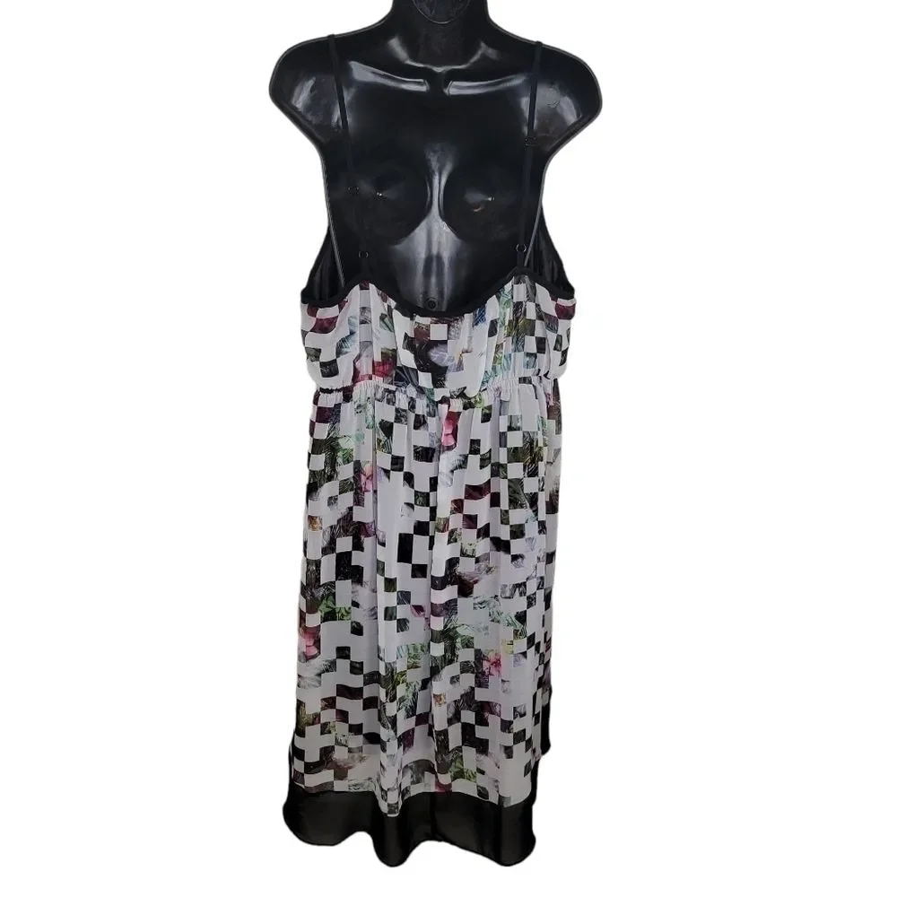 Lane Bryant floral pixels sun dress size 22/24